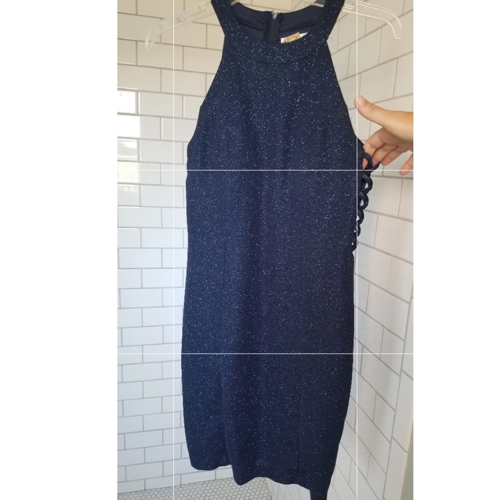 Midnight blue sparkling dress